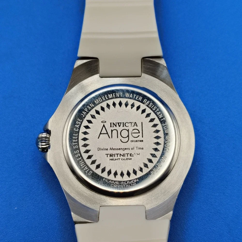 Vintage 2010 Invicta Angel Day-Date Chronograph Style 38mm Women's Quartz Watch